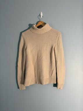 J. Crew Cream Turtleneck Sweater